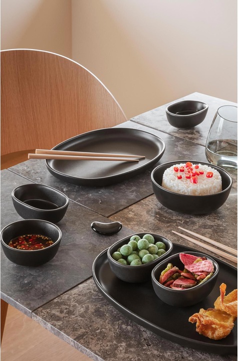 Immagine prodotto Eva Solo Ciotola per snack Nordic Kitchen 10 x 7 x 4 cm, 4 pezzi, Nero