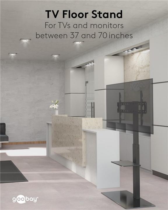 Immagine prodotto Goobay TV-Bodenständer Basic (Universale, 65", 40 kg)