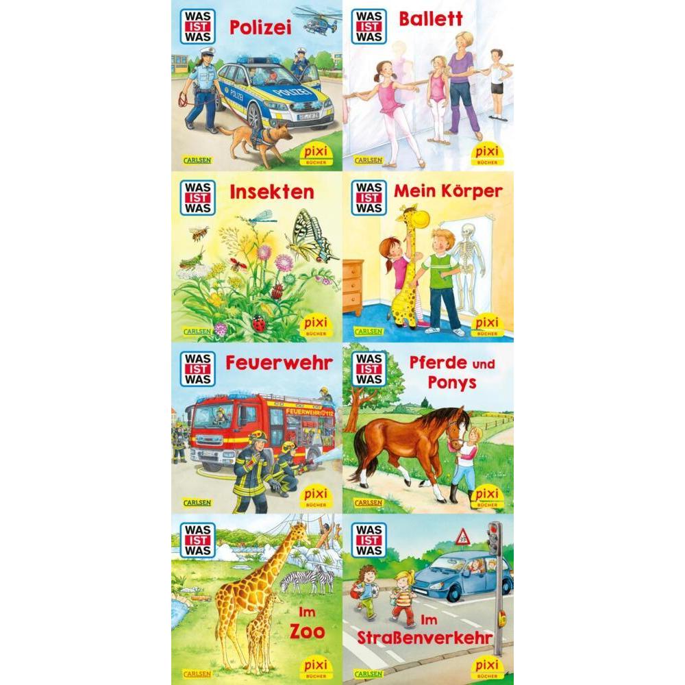 Pixi-8er-Set 277: WAS IST WAS (8x1 Exemplar), 8 Teile, Kinderbücher von Diverse