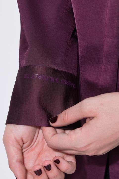 Immagine prodotto Ulla Popken Camicia in raso con retro più lungo, colletto da camicia e maniche lunghe (54)