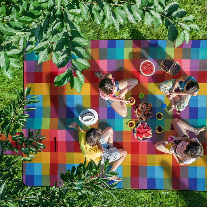 Actual product image Relaxdays Picnic blanket