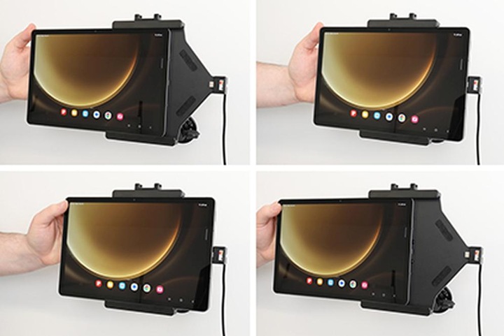 Produktbild Brodit Halter Aktiv, mit Festanschluss, 12/24V, für SAMSUNG Galaxy Tab S9 FE