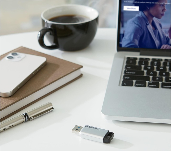 Actual product image Verbatim Usb 3.0 Drive 64gb Secure Data Pro (pc Mac) (64 GB, USB-A, USB 3.0)