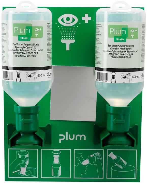Plum Eye wash station 2x500ml NaCl (First aid set accessories)