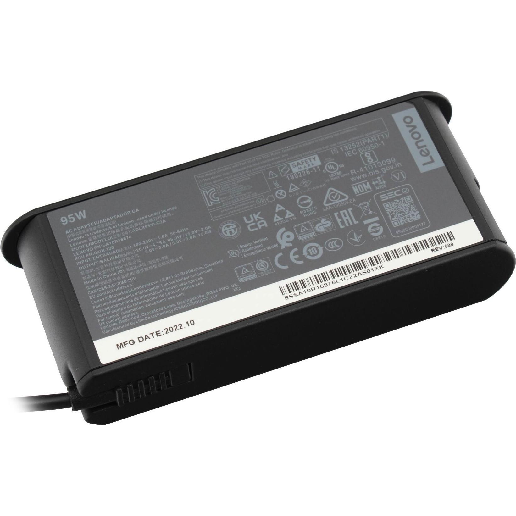 Lenovo 02DL132 (95 W), Notebook Netzteil, Schwarz