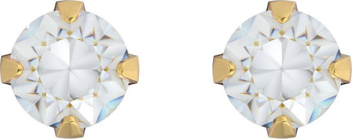 Produktbild Studex Sensitive Ohrstecker Tiffany Gold Zirconia 5 mm (Edelstahl)