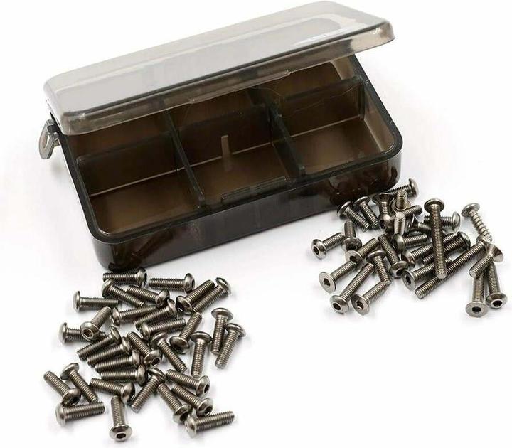 Actual product image Yeah Racing Schraubenbox Titanium Tamiya TT-02 Type SR