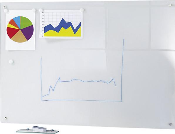 Actual product image kaiserkraft Glass whiteboard (150 x 100 cm)