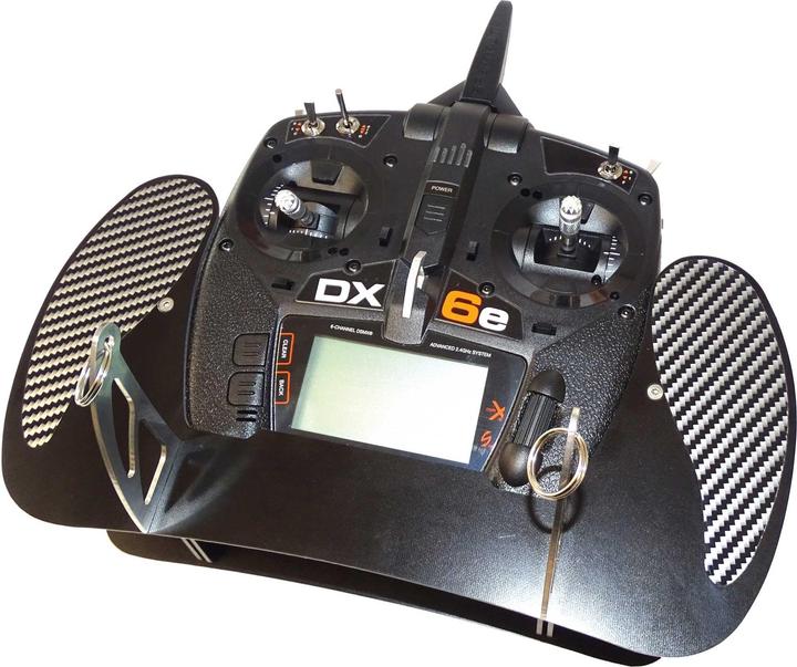 AHLtec Senderpult Spektrum DX6e & DX8e BLACK mit Standard Senderpultbügel, ohne Handauflagen