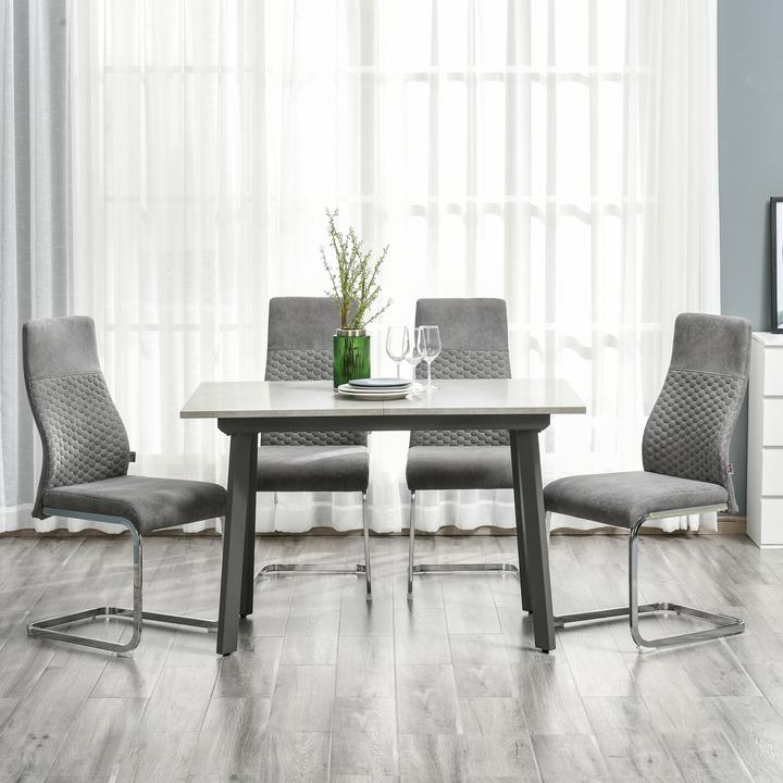 Image du produit Homcom Chaises de salle à manger, lot de 4