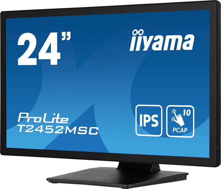 Produktbild iiyama TFT T2452MSC 60.5cm IPS TOUCH 24"/1920x1080/HDMI/DP/2xUSB (1920 x 1080 Pixel, 23.80")