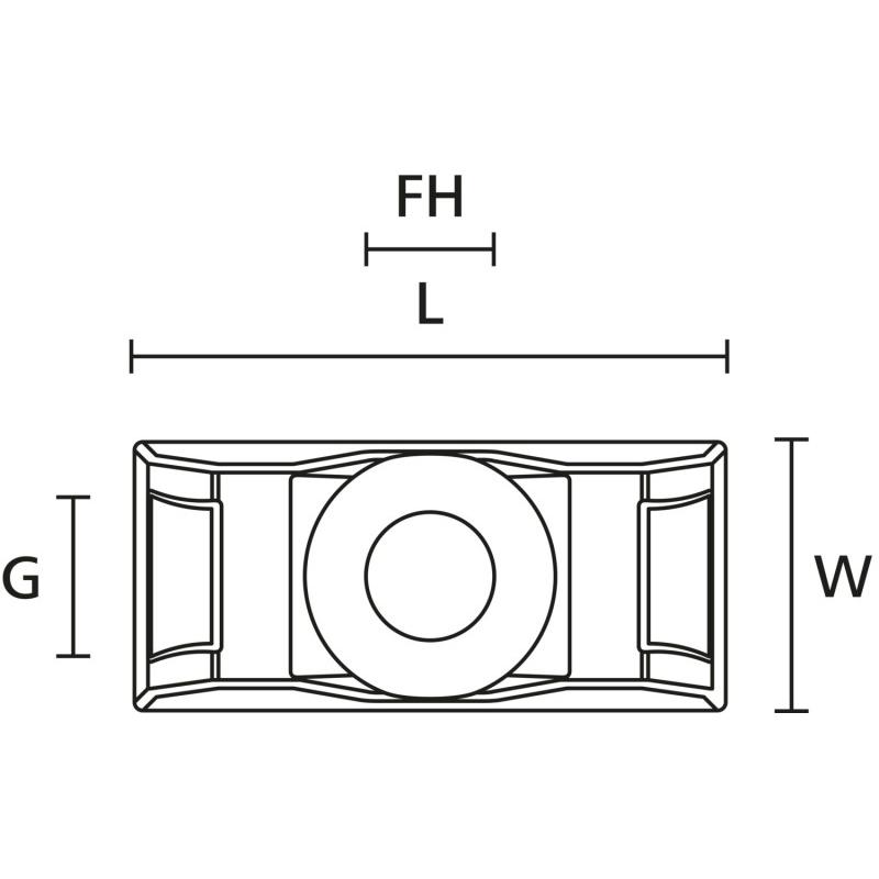 Thumbnail - HellermannTyton, Kabelbinder, Q-Mount Sockel CTQM5 schwarz schraubbar (Metallkabelbinder, 21 mm, 100 Stk.)