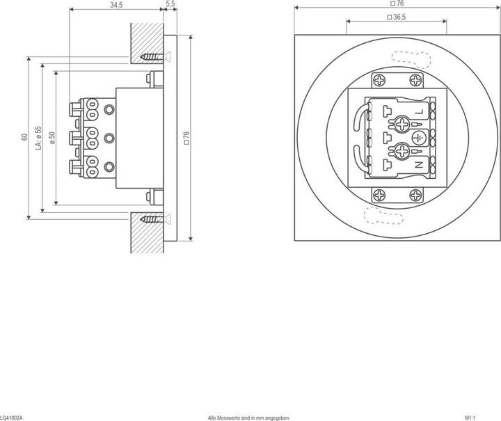 Produktbild EVN-Lichttechnik LED-Wandeinbauleuchte (55 lm)