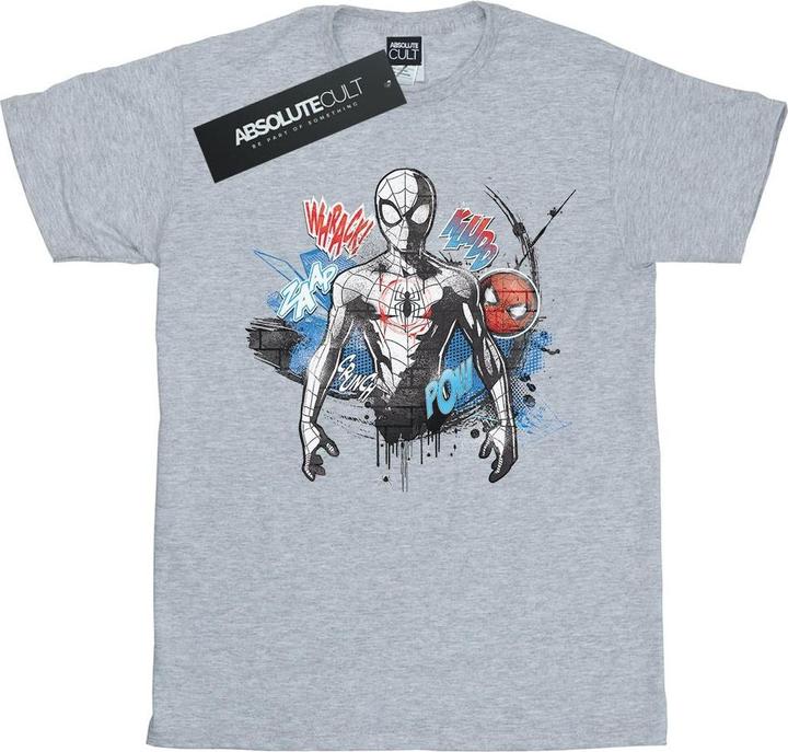 Actual product image Mens Spider-Man Graffiti Pose T-Shirt (XL)