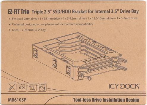 Produktbild Icy Dock Einbaurahmen IcyDock IDE/SATA in HDD/SSD sw