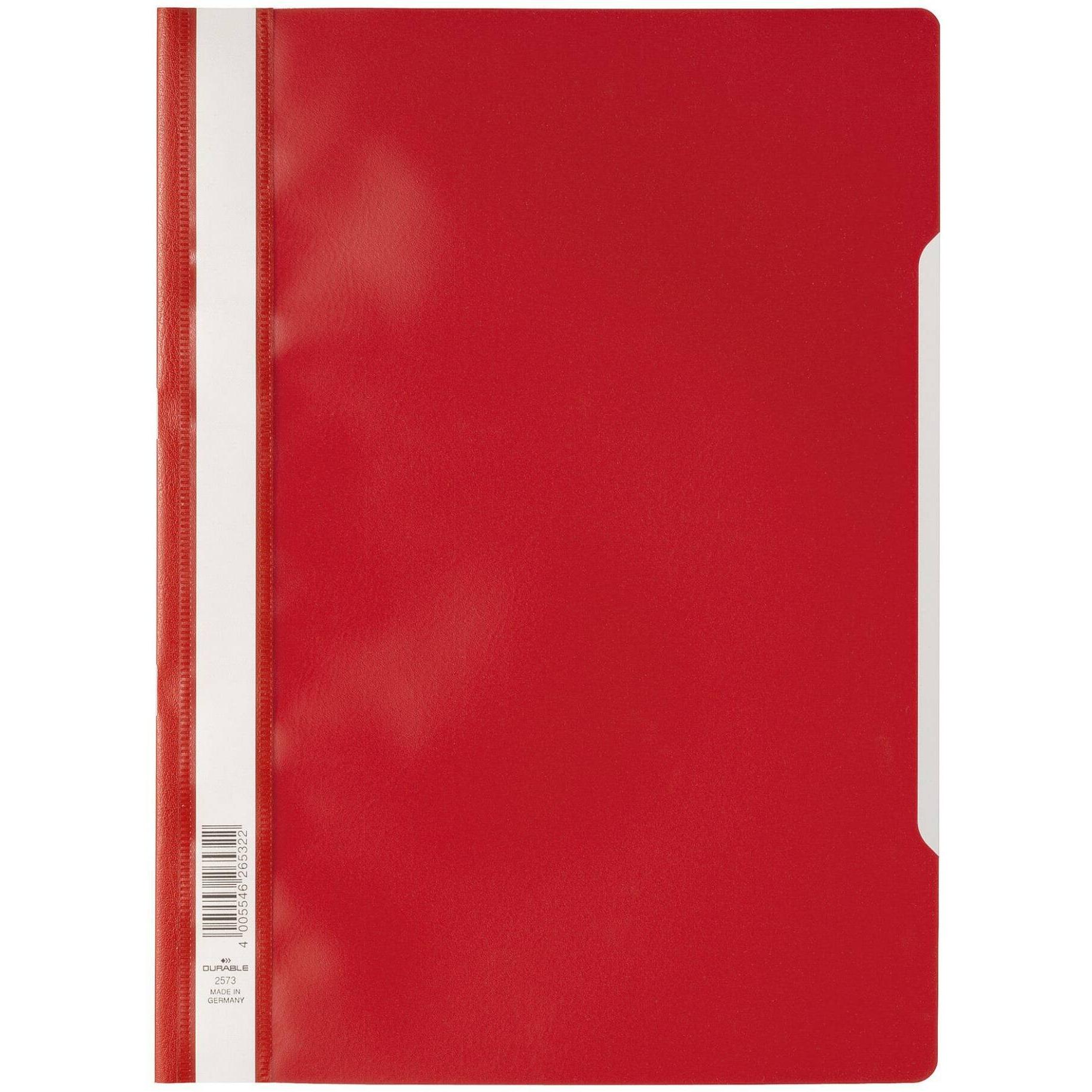 2x Durable, Mappe, Schnellheft A4 Rot, 50 Stück (A4, 50 x)