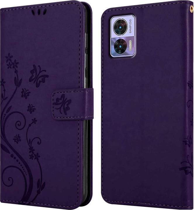 Actual product image Cadorabo Case for Motorola EDGE 30 NEO Flower Book (Motorola Edge 30 Neo)