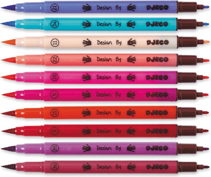 Produktbild Djeco 10 Filzpinsel girls (10x)