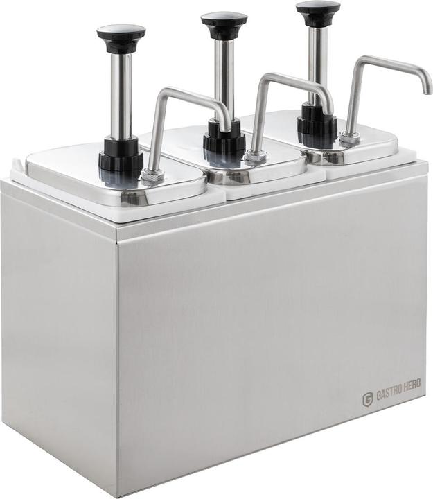 Gastro Hero Saucenspender - - Dosierpumpe Edelstahl