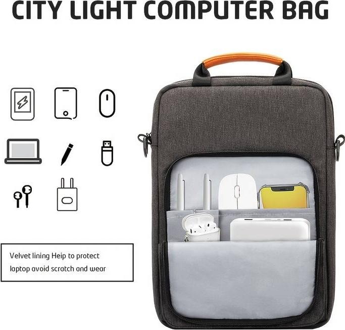 Produktbild PhoneLook Wasserdichte Umhängetasche Laptoptasche für iPad + Laptop + MaxBook 13 Zoll (13.30")