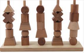 Wooden Story Natural Stacking Toy (English)
