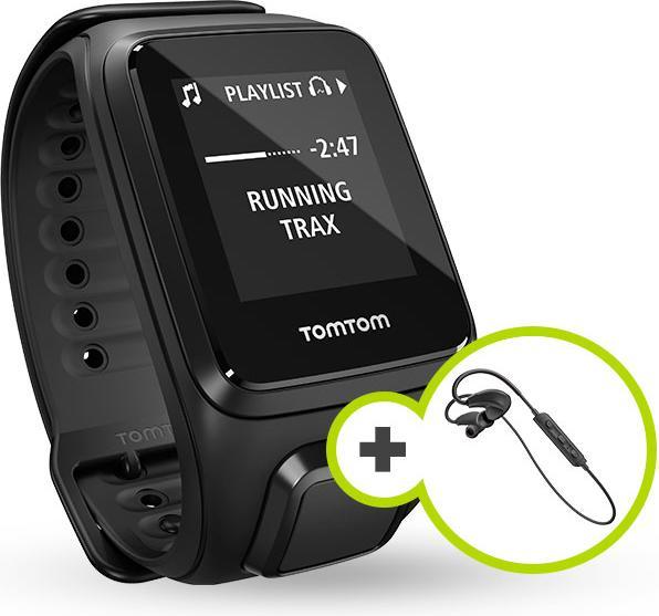 Actual product image TomTom SPARK Music + earphones