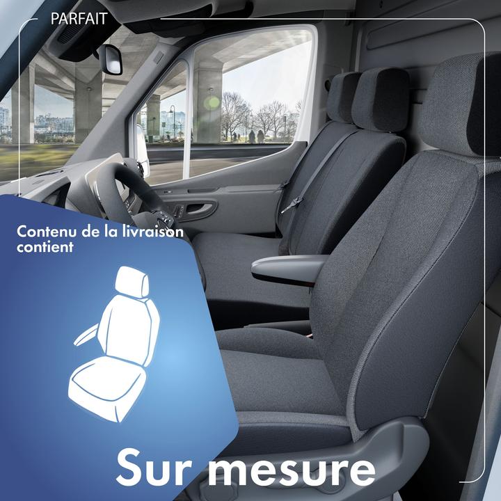 Actual product image Walser Seat covers for Mercedes V-Class 477 for single seat driver with armrest inside BJ 06/2014 - today