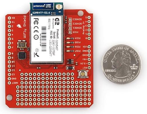Actual product image SparkFun WiFly Shield