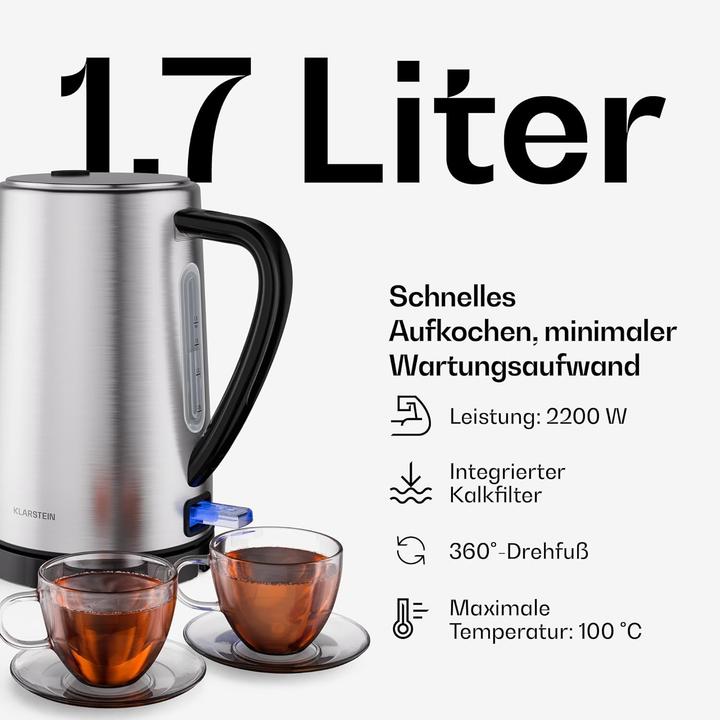 Produktbild Klarstein Frühstücksset mit Toaster und Wasserkocher (1.70 l)