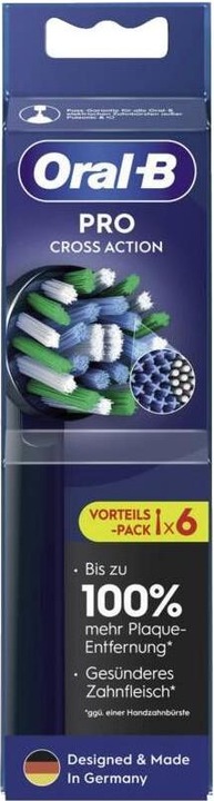 Actual product image Oral-B Attachment brushes black ProCrossAction CleanMaximizer6pcs. (6 x)