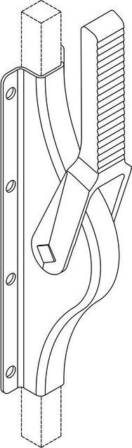Actual product image Fuhr Espagnolette bolt