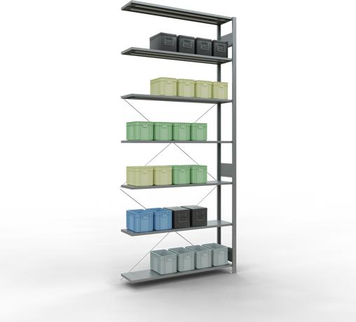 Actual product image Schulte Lagertechnik MULTIplus150 boltless bay system with cross brace