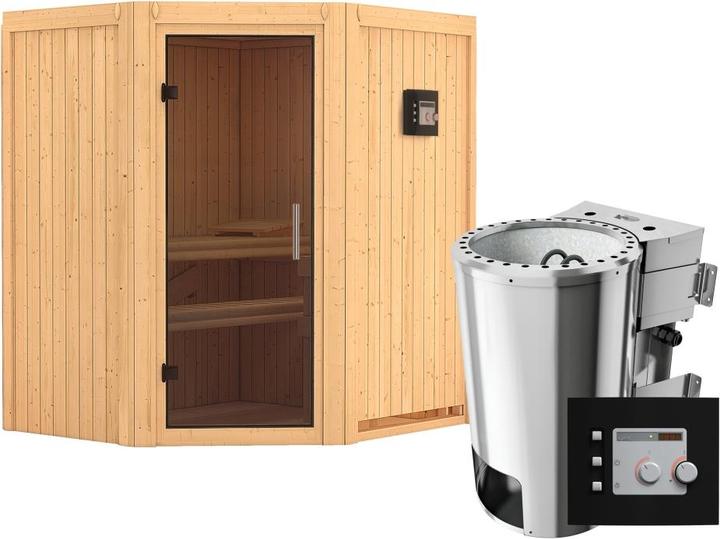 Actual product image Karibu Tonja without roof rim (Plug & Play 3,6 KW - Bio external control)