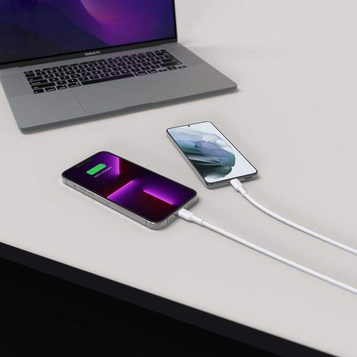 Actual product image Belkin Dual USB-C GaN Ladegerät mit Power Deliver und PPS Technologie (45 W)
