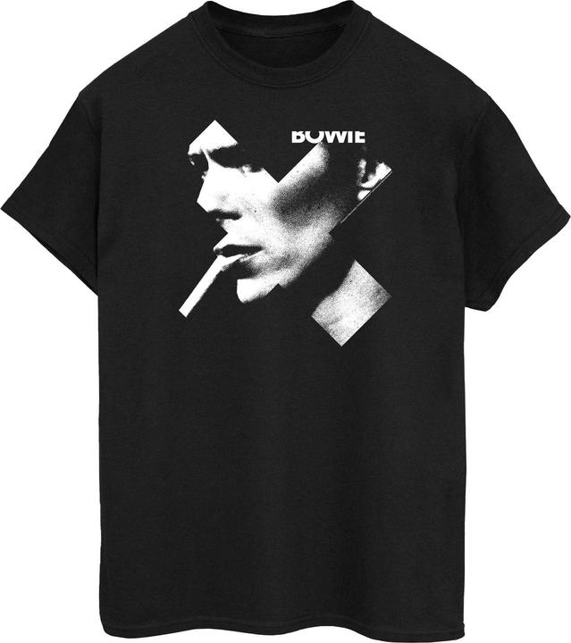 David Bowie Cross Smoke Boyfriend Fit TShirt
