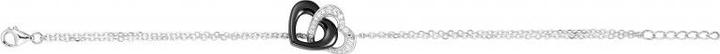 Immagine prodotto Ceranity Bracciale In Argento - Ceramica Nera - Cuore - Zirconia