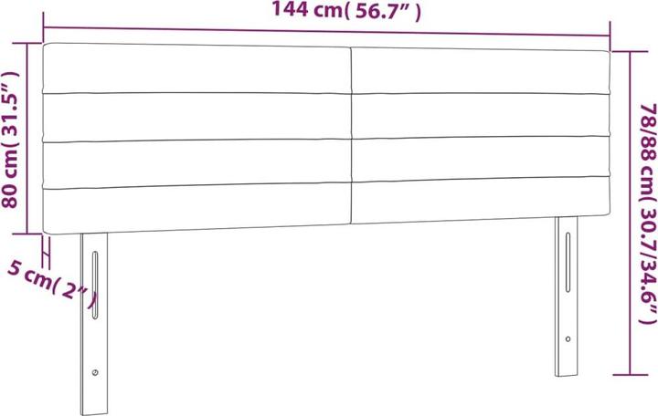 Produktbild vidaXL Kopfteil (160 x 5 x 88 cm)