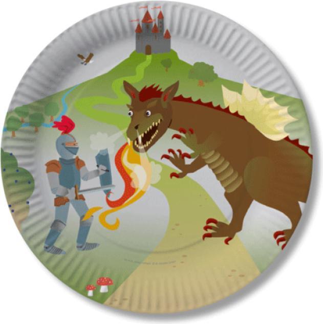 Actual product image DH-Konzept Plate Dragon and Knight (8x)