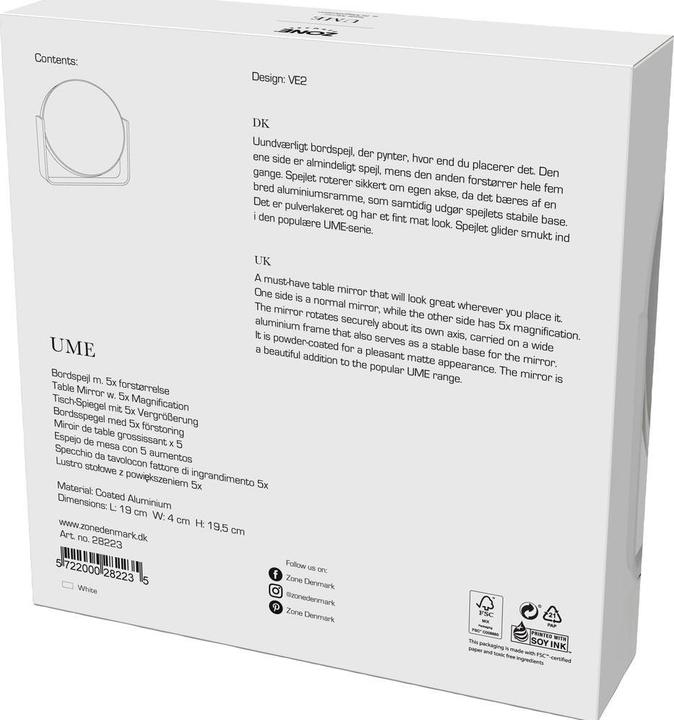 Produktbild Zone Denmark Tischspiegel Ume White