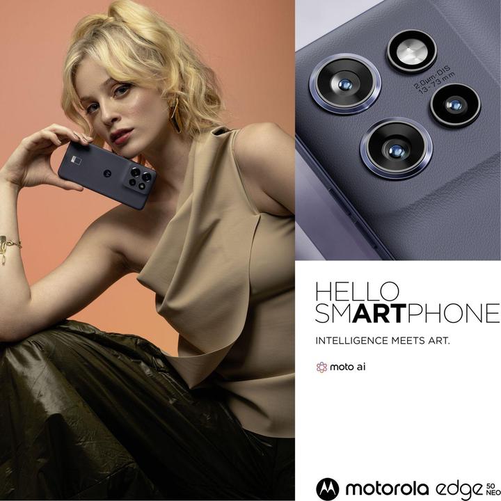 Produktbild Motorola Edge 50 Neo (512 GB, PANTONE Grisaille, 6.40", Dual SIM, 5G)