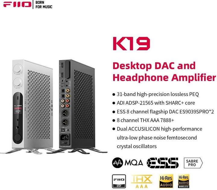 Produktbild FiiO K19 (Audioplayer, Display, USB Host, USB-DAC, Bluetooth)