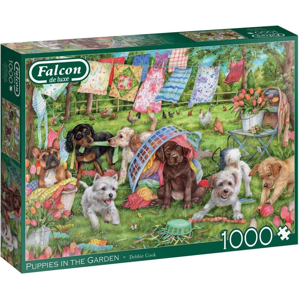 Thumbnail - Falcon Puppies in the Garden (1000 Teile)