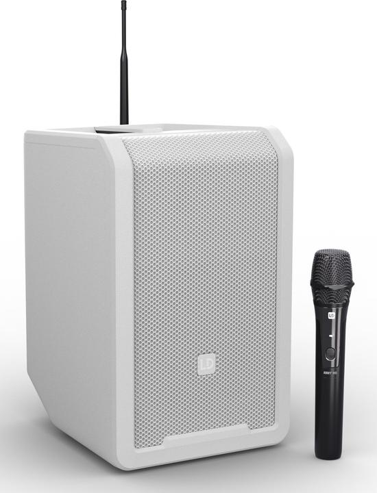 Image du produit LD Systems ANNY® 8 HHD B8 W - Enceinte de sonorisation portable Bluetooth® avec batterie, table de mixage et (Actif, 1x 80 W)