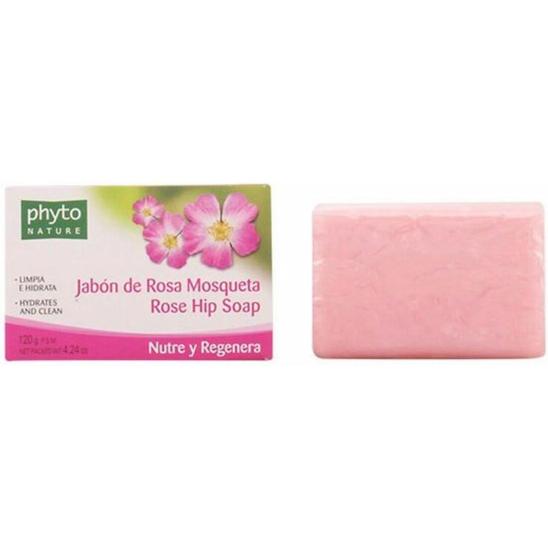 Luxana, Handseife, PHYTO NATURE pastilla jabón rosa mosqueta 120 gr (Hartseife)