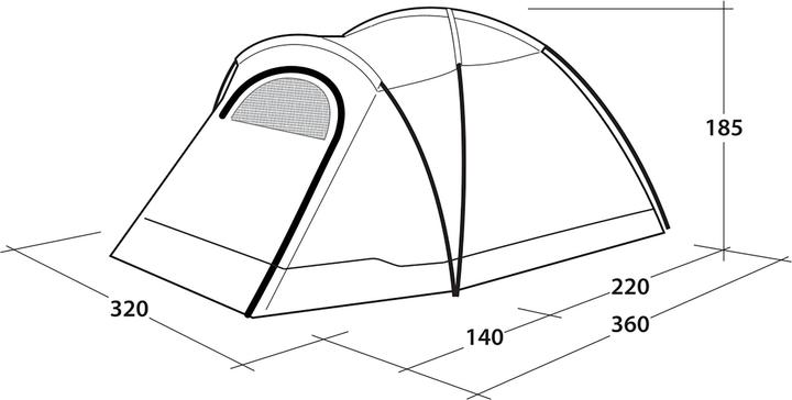 Produktbild Outwell Cloud 5 (Kuppelzelt, 8.70 kg, 5 Personen)
