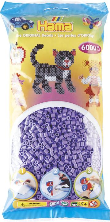 Hama midi perler 6000stk pastel lilla