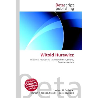 Thumbnail - Witold Hurewicz, Schulbücher von Lambert M. Surhone, Miriam T. Timpledon, Susan F. Marseken