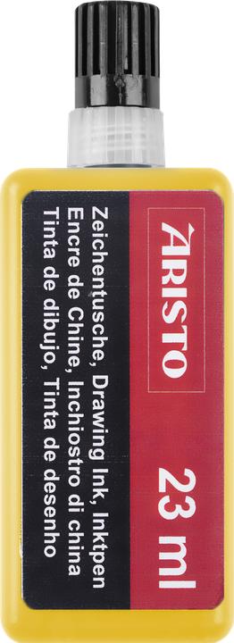 Actual product image Aristo India ink 23 ml yellow (1 Piece, Yellow)