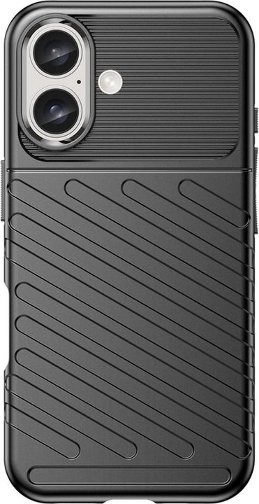 Image du produit Hurtel Thunder Case iPhone 16 Silicone Case - Noir (Apple iPhone 16)