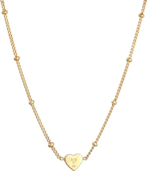 Immagine prodotto Elli Cuore (Argento 925 placcato oro, Nessuna pietra, Smalto, 40 cm)